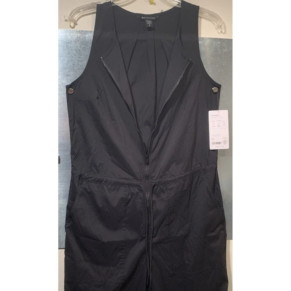 Athleta Flex Jumpsuit Size Small In Black Originally $139. NWT